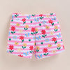 BUMZEE White & Pink Girls Half Sleeves T-Shirt & Short Set