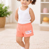 BUMZEE Orange & Navy Girls Shorts Pack of 2