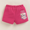 BUMZEE Pink & White Girls Shorts Pack of 2