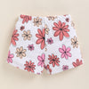 BUMZEE Pink & White Girls Shorts Pack of 2