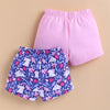 BUMZEE Pink & Navy Girls Shorts Pack of 2