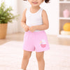 BUMZEE Pink & Navy Girls Shorts Pack of 2