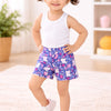 BUMZEE Pink & Navy Girls Shorts Pack of 2