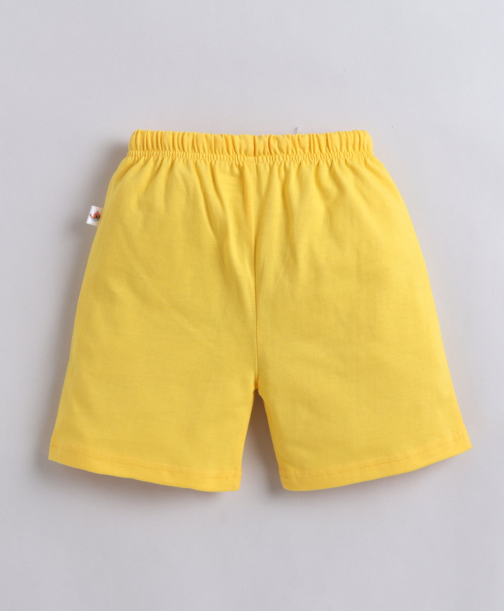 Teal & Yellow Animal Print T-Shirt & Short Set, Sleeveless