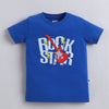 BUMZEE Blue & Navy Boys Half Sleeves T-Shirt & Short Set