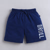 BUMZEE Blue & Navy Boys Half Sleeves T-Shirt & Short Set