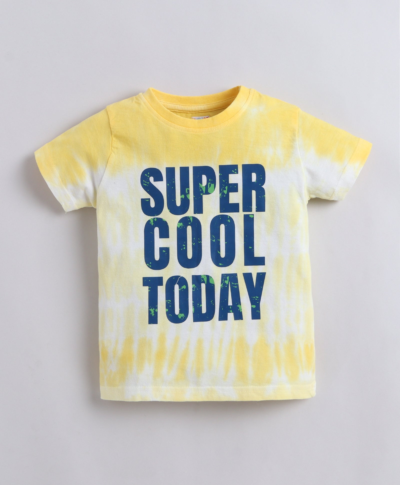 BUMZEE Yellow & Navy Boys Half Sleeves T-Shirt & Short Set