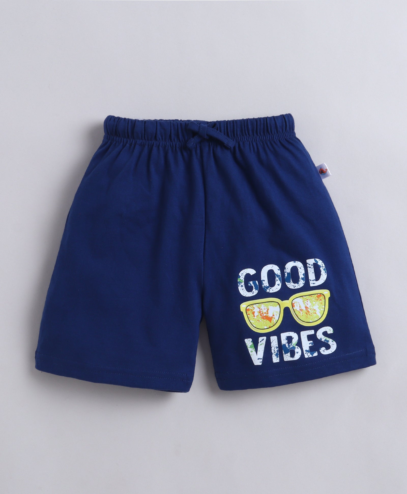 BUMZEE Yellow & Navy Boys Half Sleeves T-Shirt & Short Set