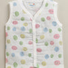 Boys Sleeveless Pure Cotton Muslin Jabla White Pack of 2