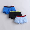 Black & Blue Boys Compact Cotton Trunks Pack of 3