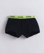Bumzee Black & Blue Trunks, Pack of 3, Compact Cotton