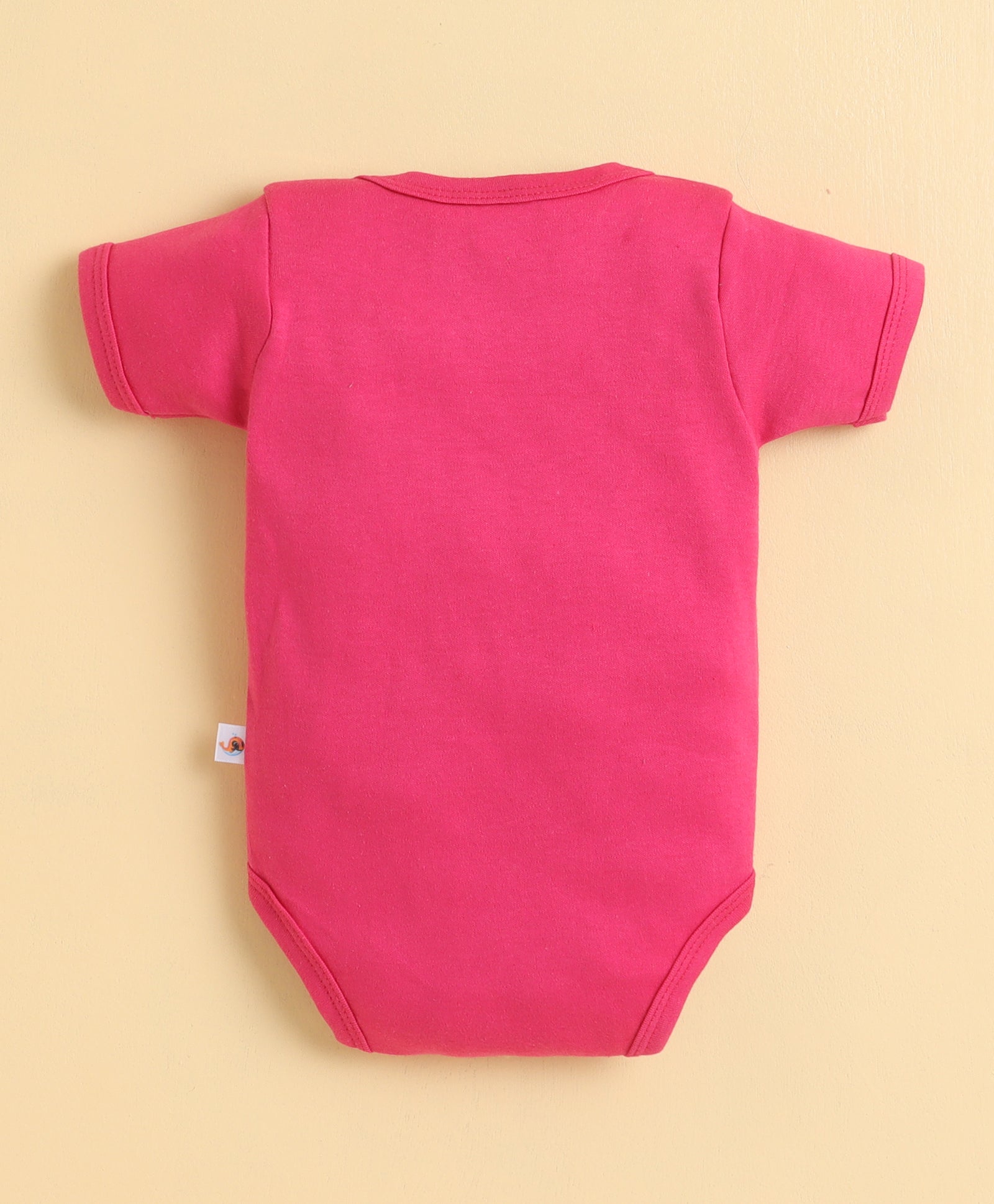 Pink & White Girls Half Sleeves Bodysuit Pack Of 3