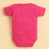 Pink & White Girls Half Sleeves Bodysuit Pack Of 3