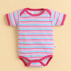 Pink & White Girls Half Sleeves Bodysuit Pack Of 3