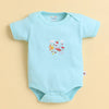 Mint & White Boys Half Sleeves Bodysuit Pack Of 3