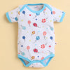 Blue & White Boys Half Sleeves Bodysuit Pack Of 3