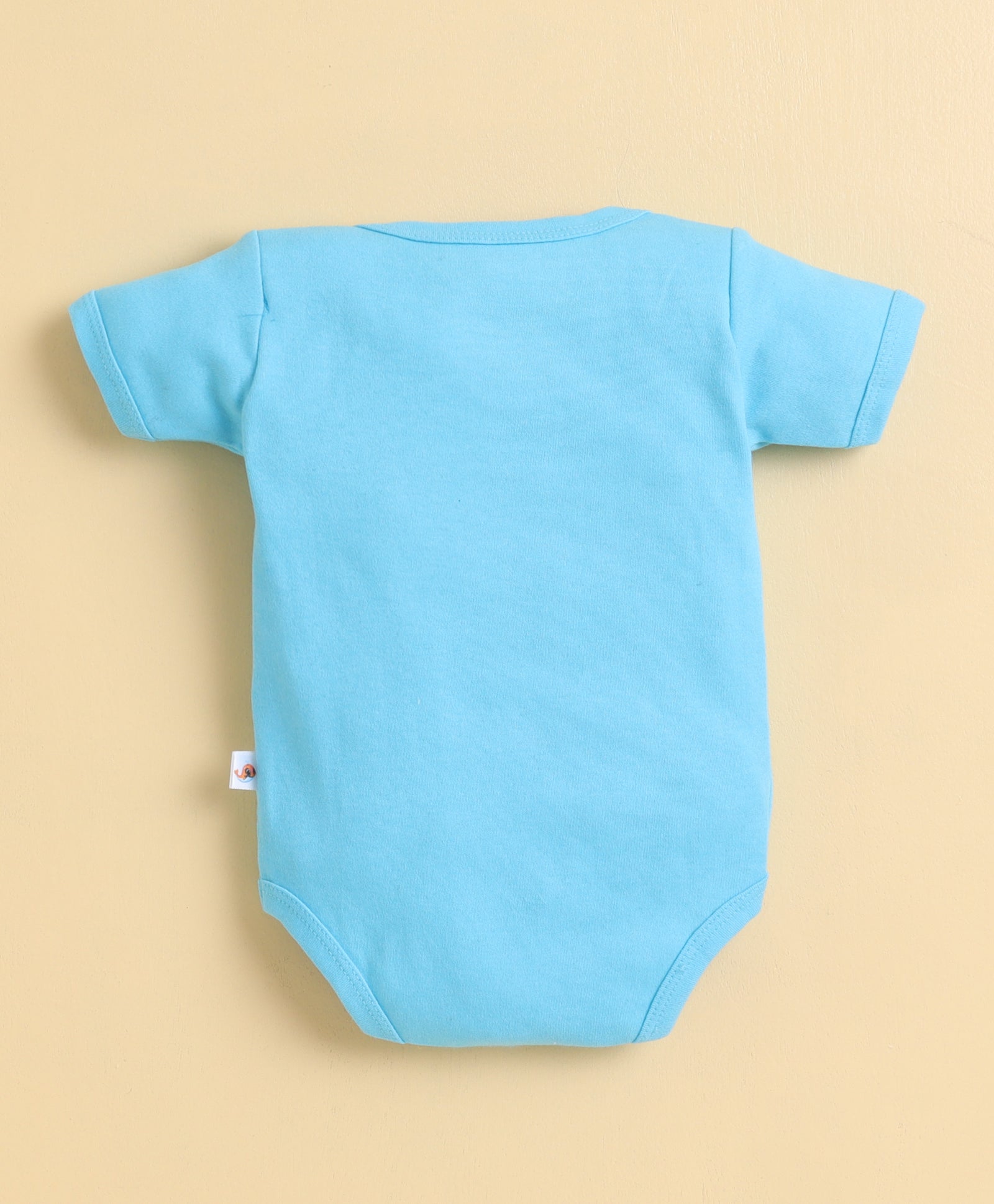Blue & White Boys Half Sleeves Bodysuit Pack Of 3