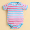 Blue & White Boys Half Sleeves Bodysuit Pack Of 3