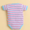 Blue & White Boys Half Sleeves Bodysuit Pack Of 3