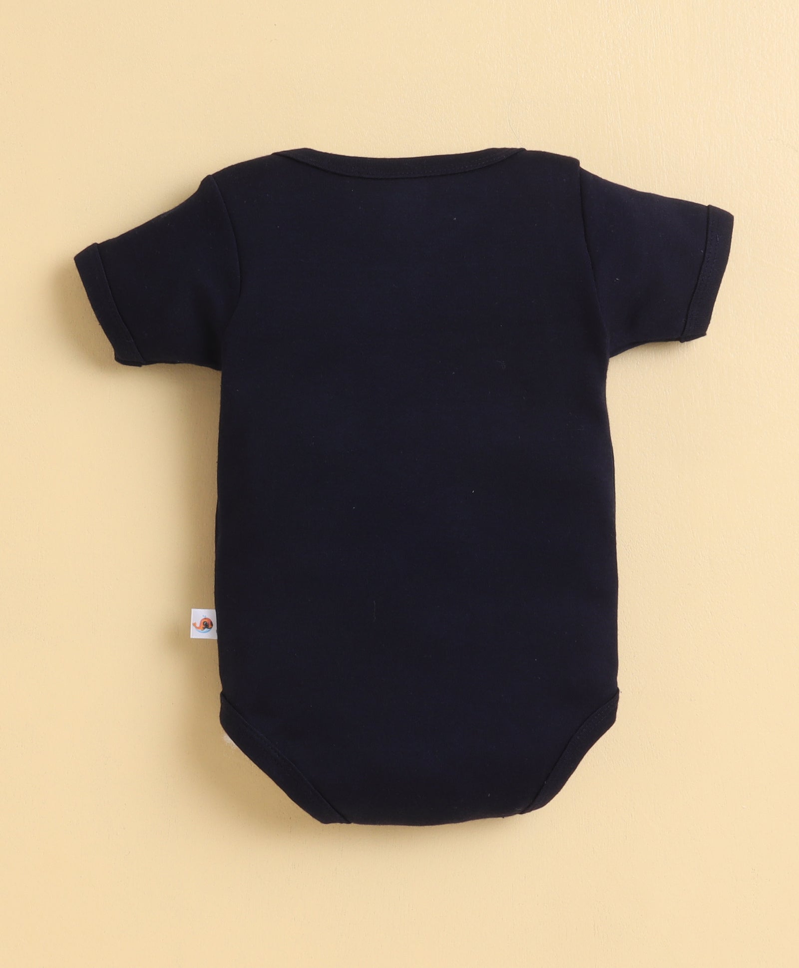 Navy & White Boys Half Sleeves Bodysuit Pack Of 3