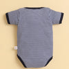 Navy & White Boys Half Sleeves Bodysuit Pack Of 3