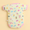 Pink & Yellow Girls Half Sleeves Bodysuit Pack Of 3