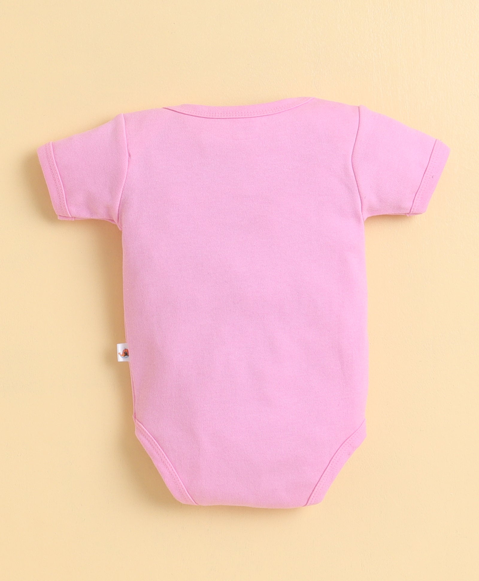 Pink & Yellow Girls Half Sleeves Bodysuit Pack Of 3