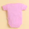 Pink & Yellow Girls Half Sleeves Bodysuit Pack Of 3