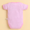 Pink & Yellow Girls Half Sleeves Bodysuit Pack Of 3