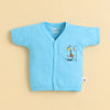 Girls Half Sleeves Jabla Blue & White Pack of 3