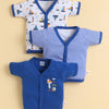 Boys Half Sleeves Jabla Royal Blue & White Pack of 3