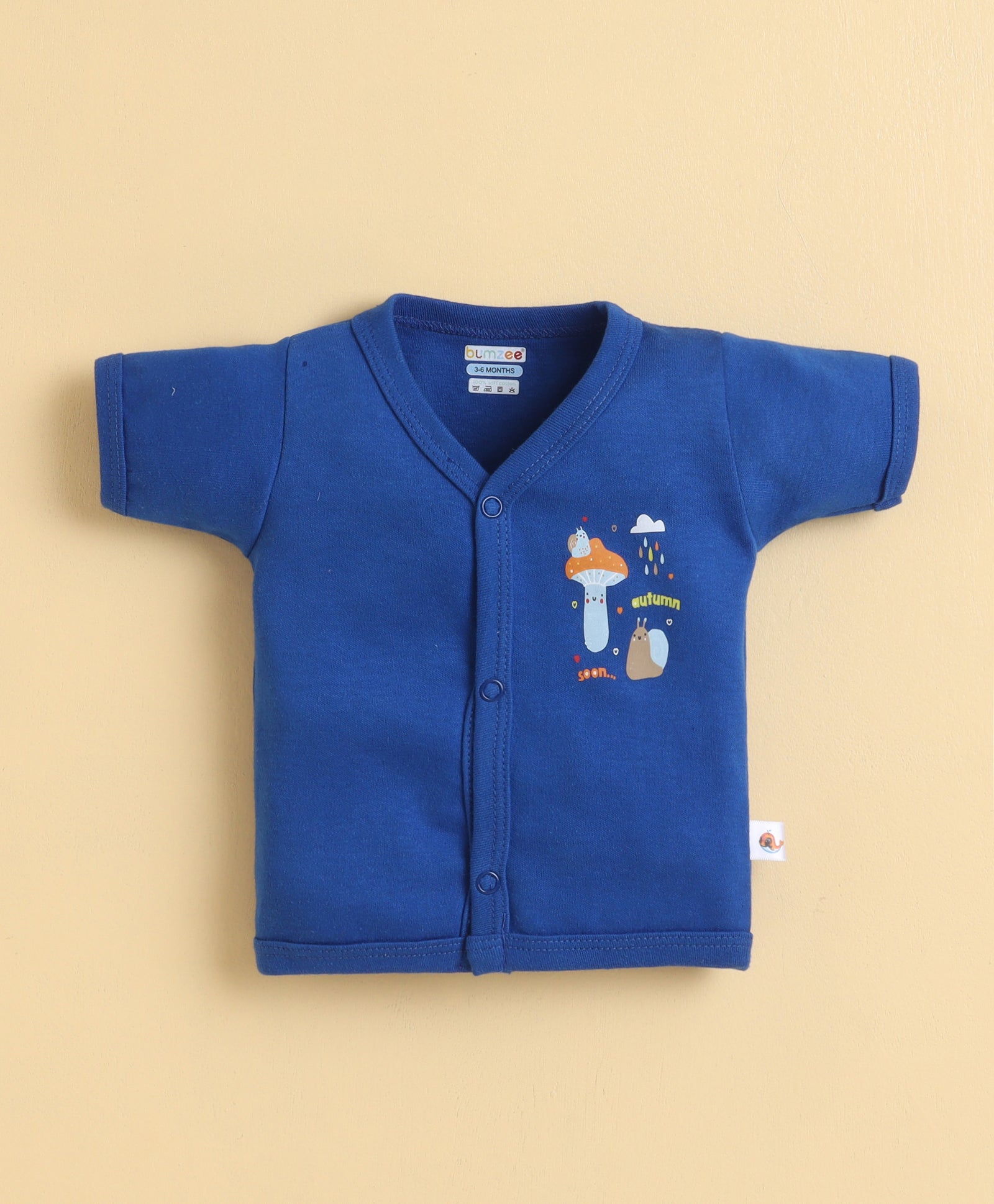 Boys Half Sleeves Jabla Royal Blue & White Pack of 3