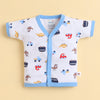 Boys Half Sleeves Jabla Sky Blue & White Pack of 3