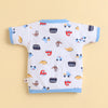 Boys Half Sleeves Jabla Sky Blue & White Pack of 3