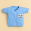 Boys Half Sleeves Jabla Sky Blue & White Pack of 3