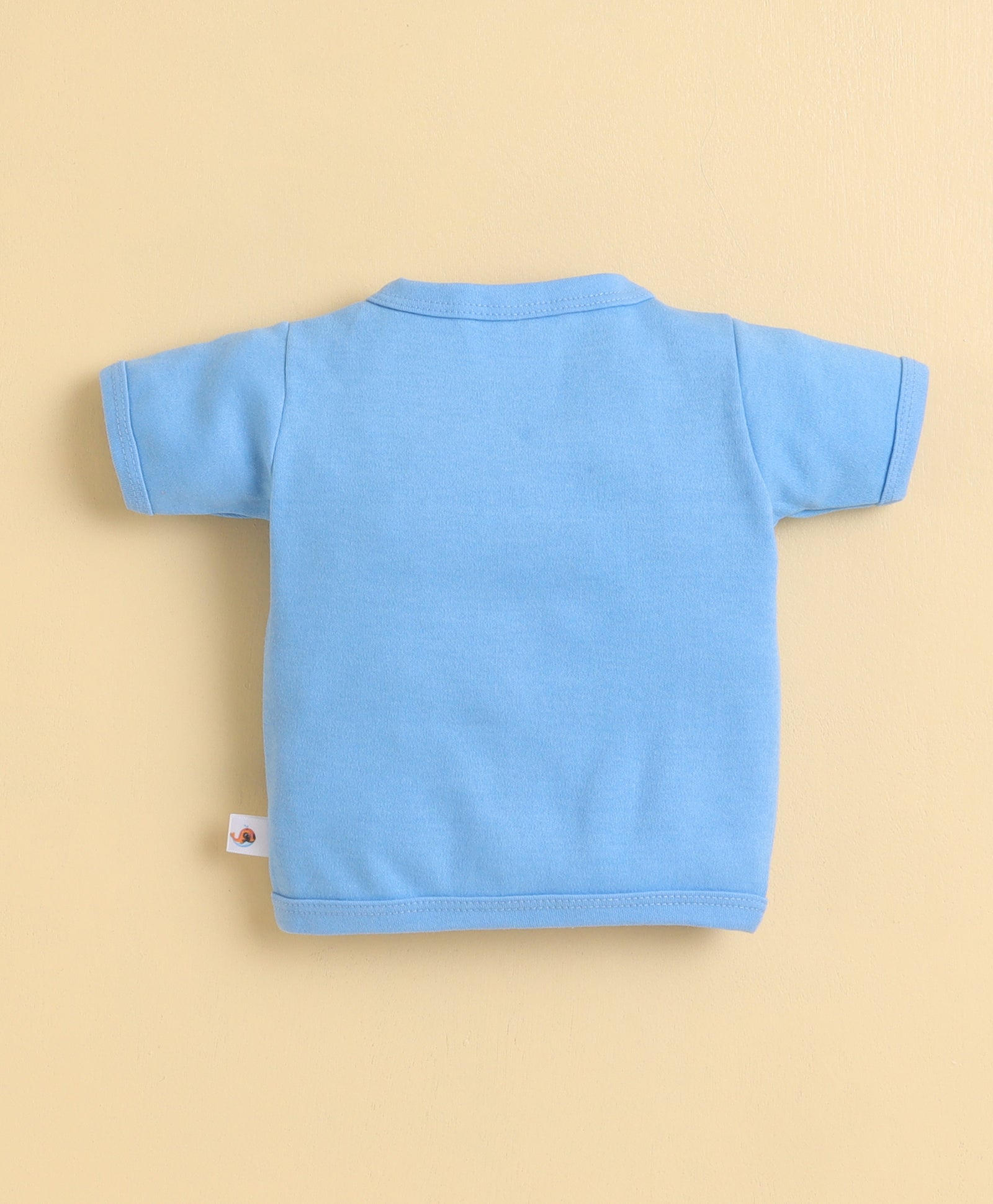 Boys Half Sleeves Jabla Sky Blue & White Pack of 3