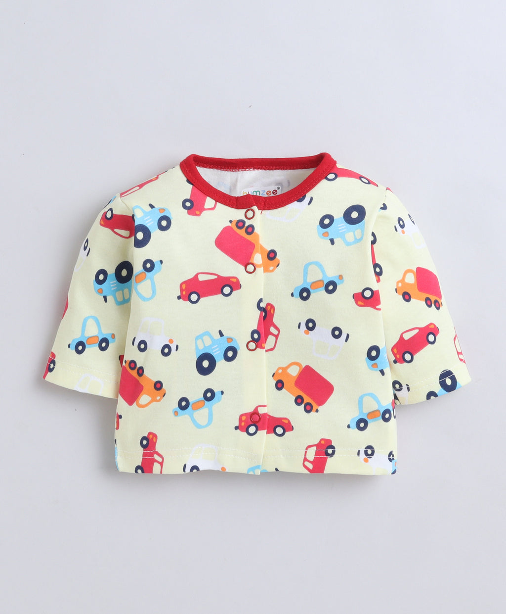 Bumzee Yellow Graphic Print Jabla & Pyjama Set, Full Sleeves, 100% Cotton