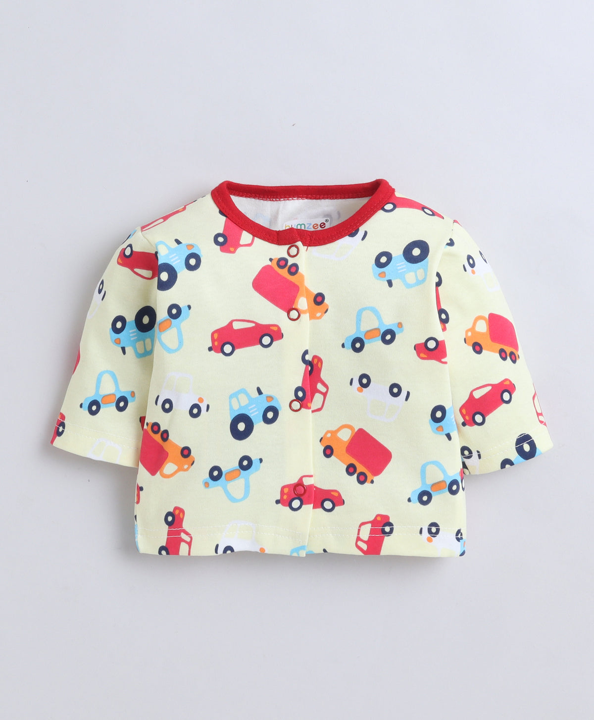 Bumzee Yellow Graphic Print Jabla & Pyjama Set, Full Sleeves, 100% Cotton