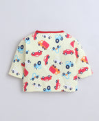 Bumzee Yellow Graphic Print Jabla & Pyjama Set, Full Sleeves, 100% Cotton