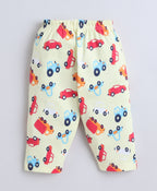Bumzee Yellow Graphic Print Jabla & Pyjama Set, Full Sleeves, 100% Cotton