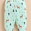 Bumzee Green Animal Print Winter Set, Full Sleeves, Padded (Style Peb11655)