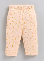Bumzee Peach Embroidered Winter Set, Full Sleeves, Padded