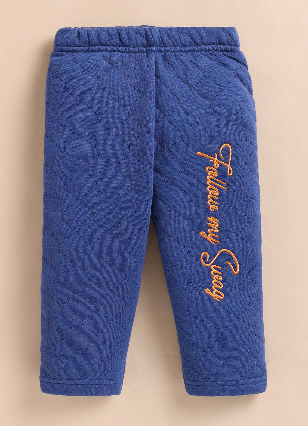 Bumzee White & Navy Animal Print Winter Set, Full Sleeves, Padded