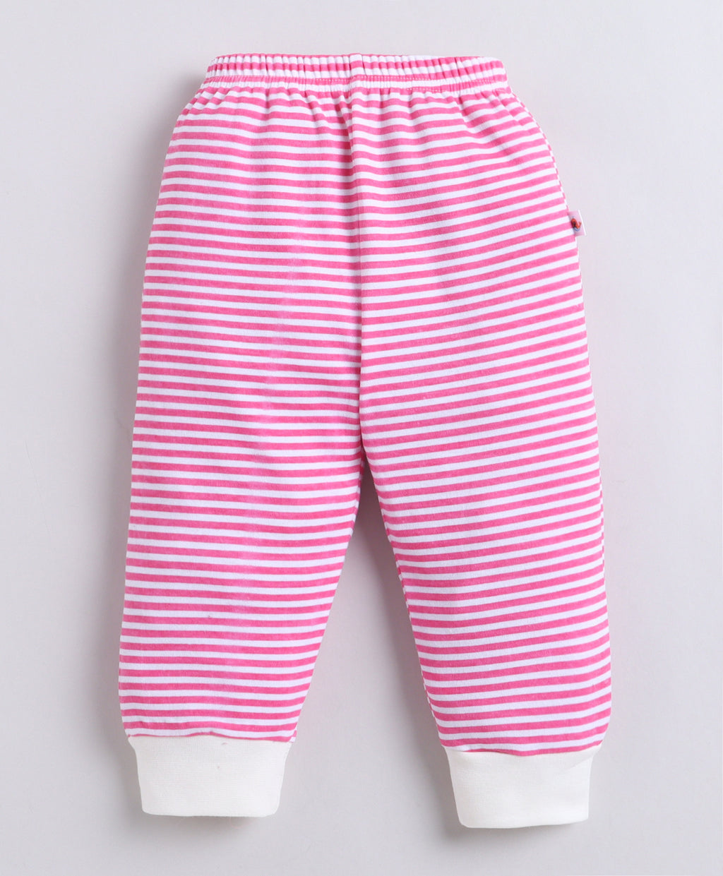 Bumzee Pink & White Animal Print Pyjamas, Pack of 4, 100% Cotton