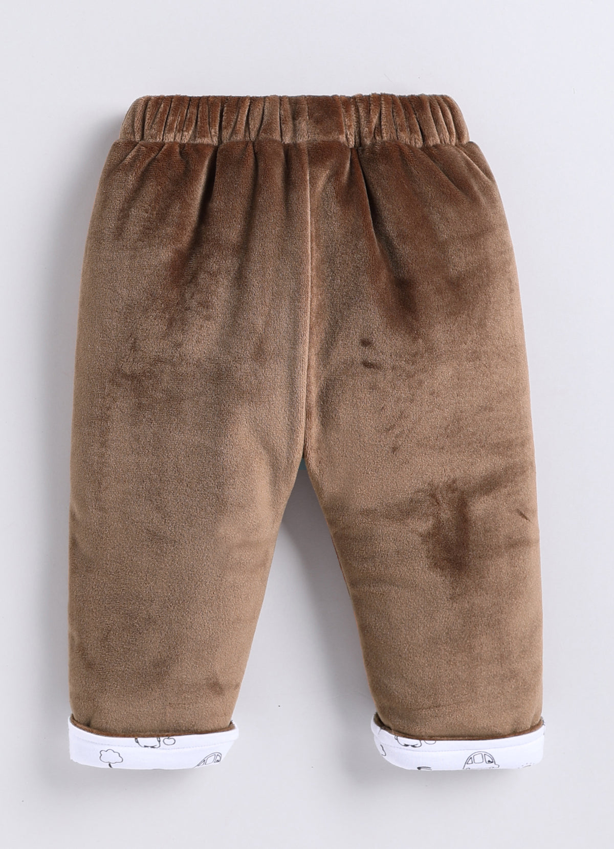 Bumzee Brown Embroidered Winter Set, Full Sleeves, Velvet