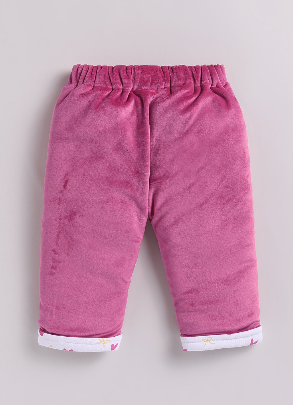 Bumzee Pink Embroidered Winter Set, Full Sleeves, Velvet