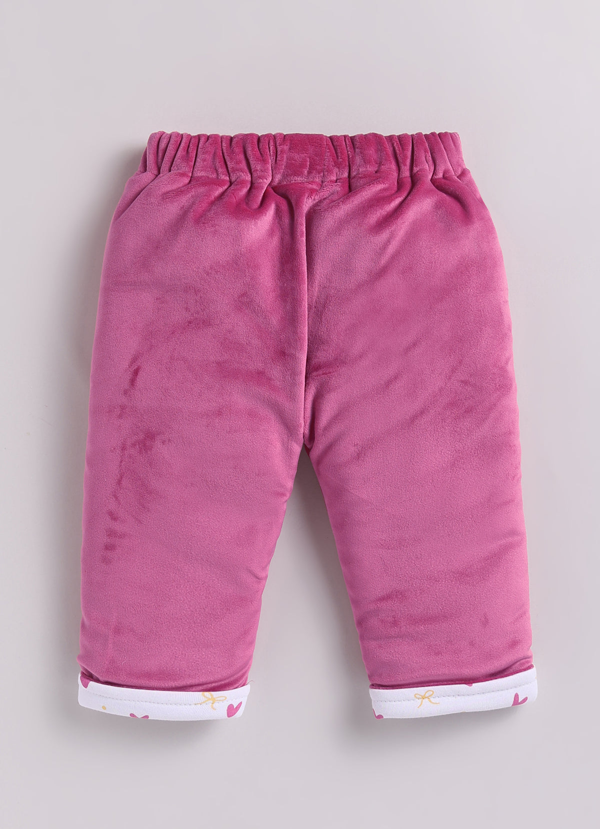 Bumzee Pink Embroidered Winter Set, Full Sleeves, Velvet