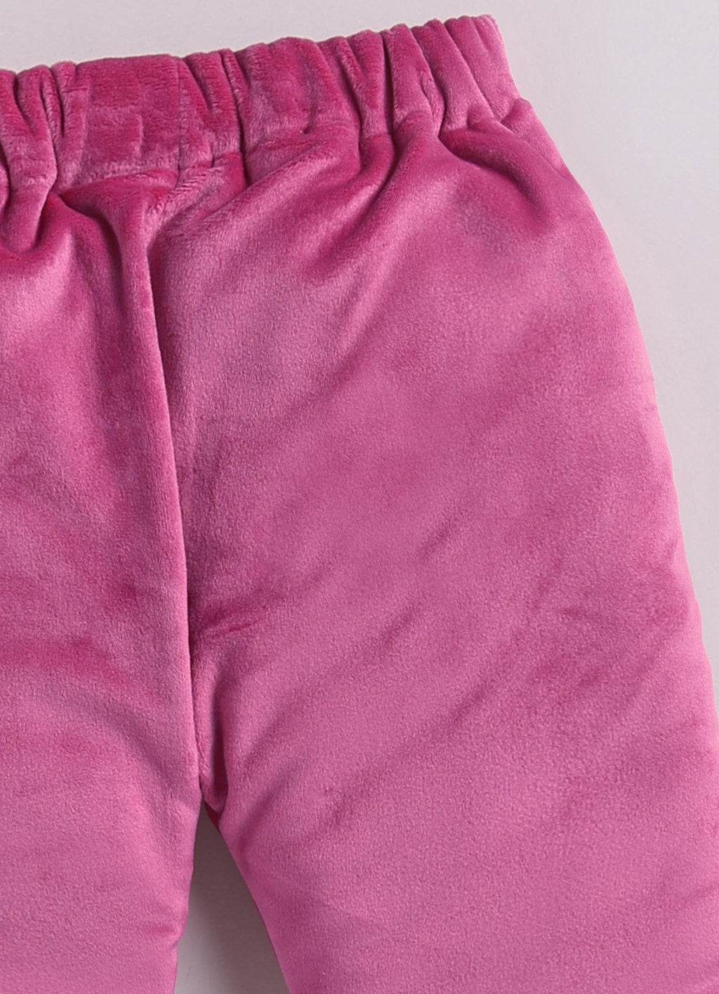 Bumzee Pink Embroidered Winter Set, Full Sleeves, Velvet
