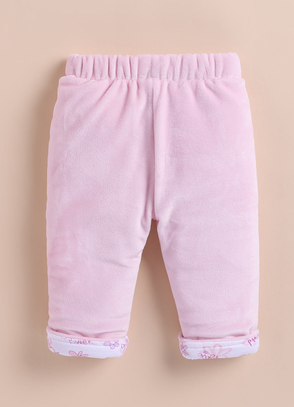 Bumzee Baby Pink Embroidered Winter Set, Full Sleeves, Velvet