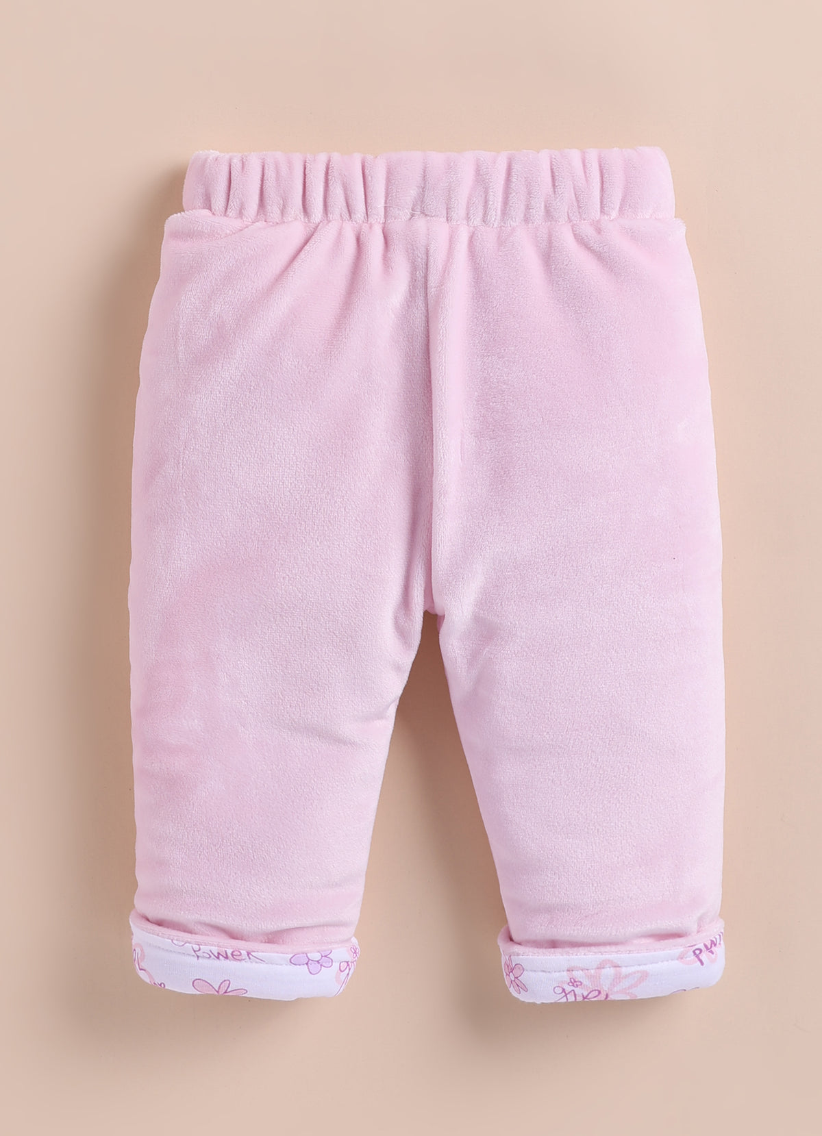 Bumzee Baby Pink Embroidered Winter Set, Full Sleeves, Velvet